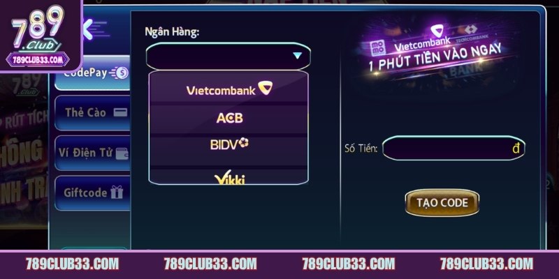 Nạp tiền 789Club – Bước đệm cho khởi đầu cá cược